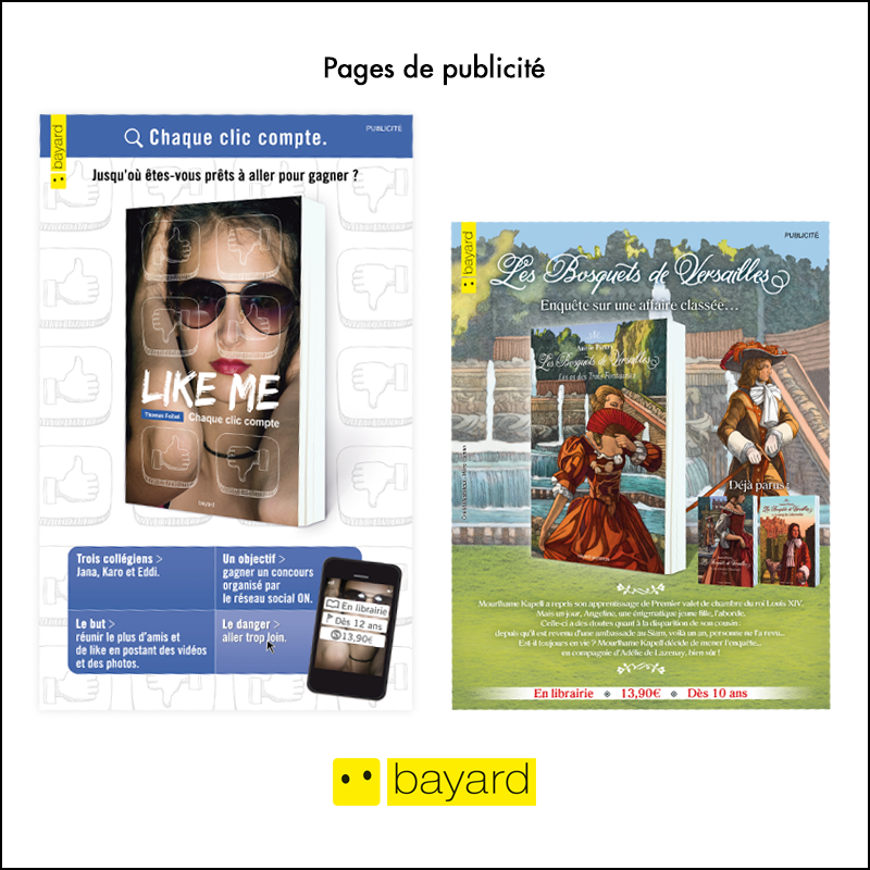 Création Pages de publicité Bayard