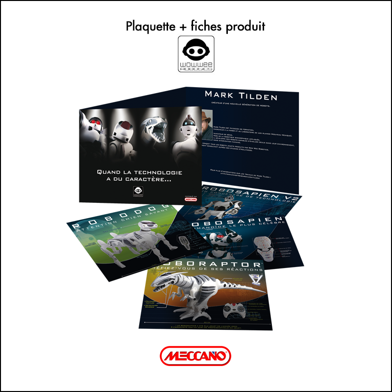 Création Plaquette + fiches produits Meccano
