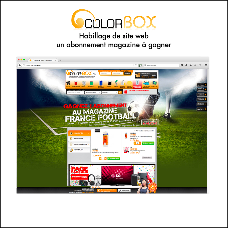 Habillage de site web // Colorbox.eu