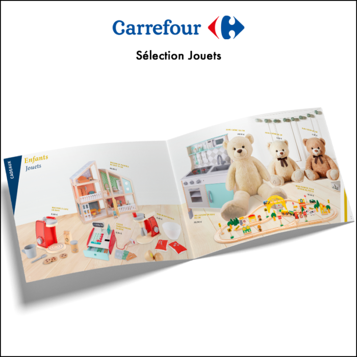 Création du dossier de presse Noël 2020 Carrefour // Jouets