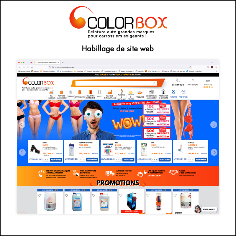 Habillage de site web // Colorbox.eu